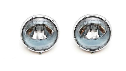 2x Hella Scheinwerfer – passend f�r Porsche 356 & VW K�fer