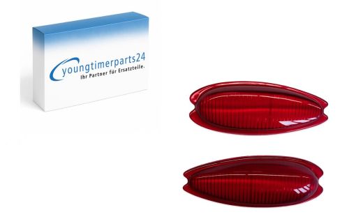 R�ckleuchtengl�ser R�cklichtglas passend f�r Porsche 356 A B C L&R US version