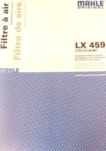 Mahle Luftfilter LX 459 passend fr Porsche 993 Bj. 93-98