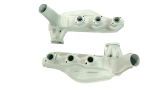 2x JP Group W�rmetauscher in Stahl passend f�r Porsche 911 930 Turbo Bj. 75-83